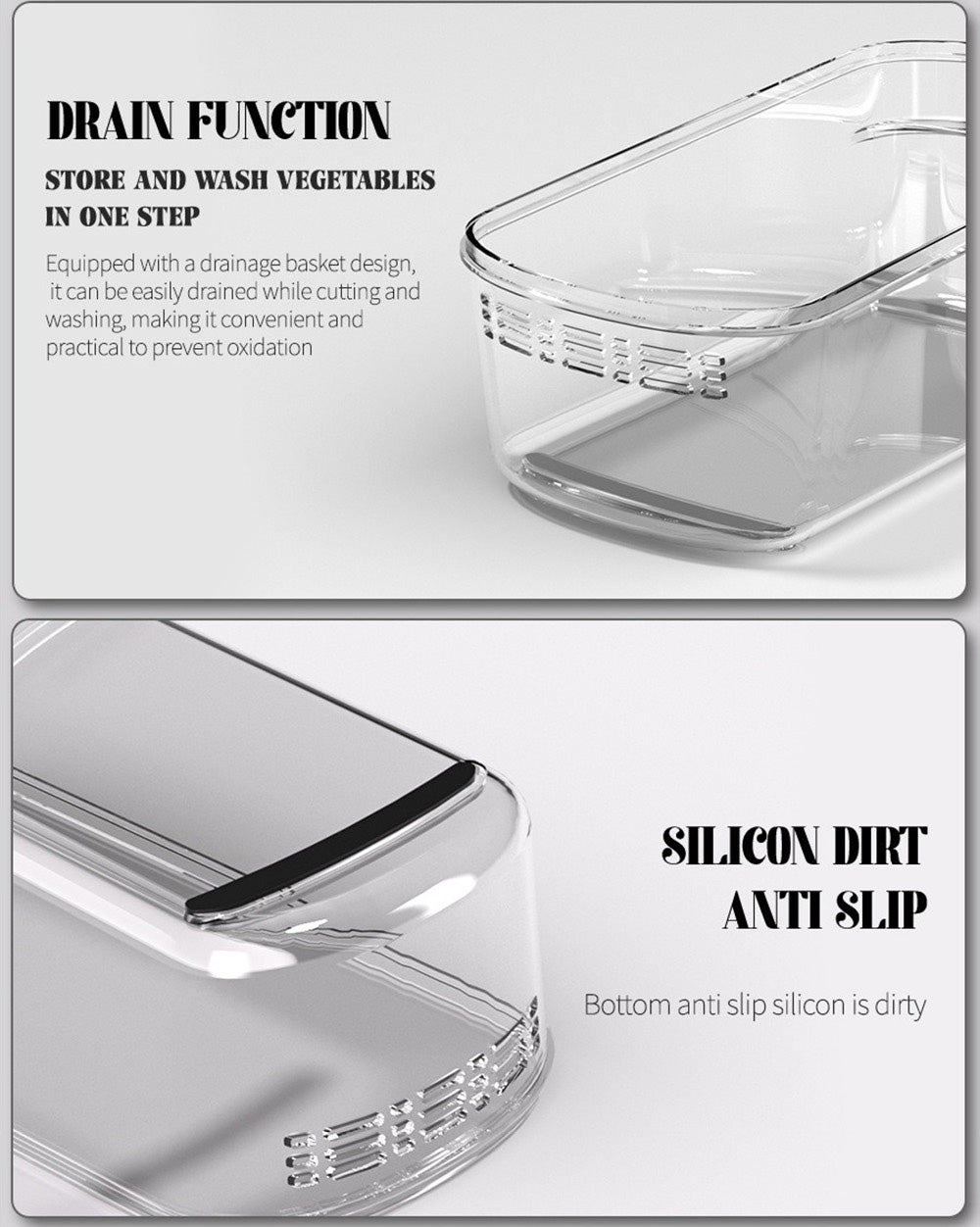 Vegetable Chopper, Multifunctional 15-in-1, Food Slicer Dicer with Stainless Steel Blades, Safety Guard & Drain Basket for Fruits Veggies