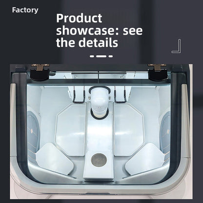 Dental Technician Dust Cover with Built-in Vacuum, LED Light, Large Operation Space for Grinding & Polishing