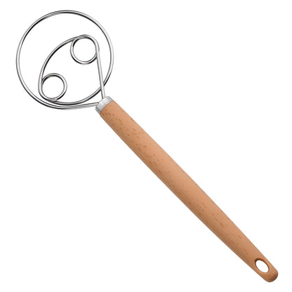 Stainless Steel Hand Dough Mixer, Multipurpose Manual Egg Beater & Dough Kneading Tool for Bread, Pizza, Cookie Dough Mixing, Easy to Use for Home Baking Daily Cooking Tasks