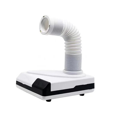 65W Desktop Dust Collector with LED Light, 360° Rotatable & Telescopic Hose for Nail Art, Dental Lab & Workbench