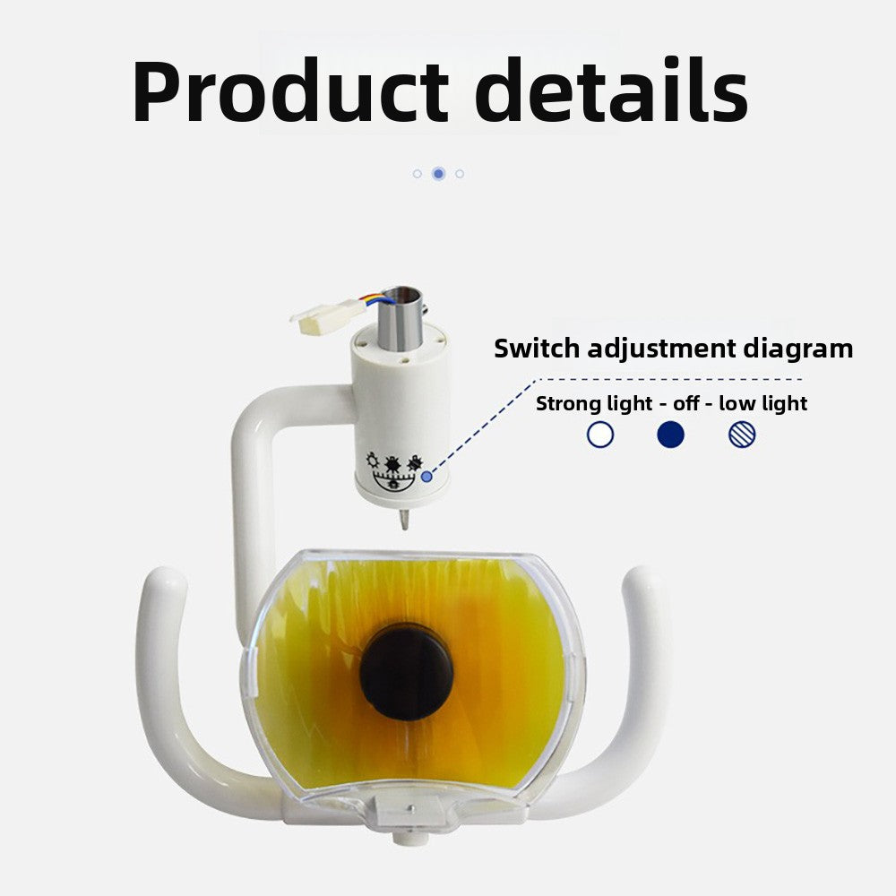 Dental Unit Halogen Exam Lamp, 7000-32000 LUX, High CRI 95%, Adjustable Spot Size for Clinic Use
