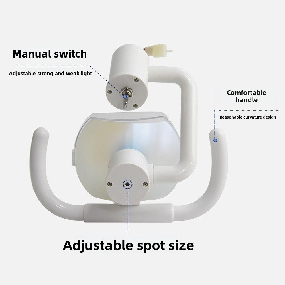 Dental Unit Halogen Exam Lamp, 7000-32000 LUX, High CRI 95%, Adjustable Spot Size for Clinic Use