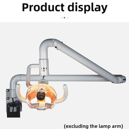 Dental Unit Halogen Exam Lamp, 7000-32000 LUX, High CRI 95%, Adjustable Spot Size for Clinic Use