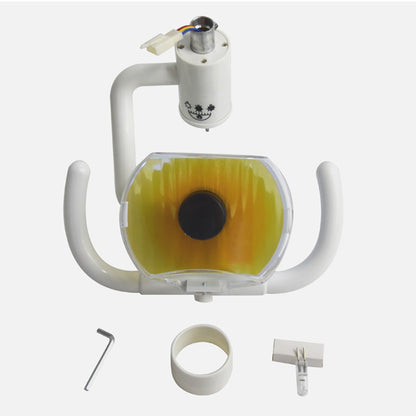 Dental Unit Halogen Exam Lamp, 7000-32000 LUX, High CRI 95%, Adjustable Spot Size for Clinic Use