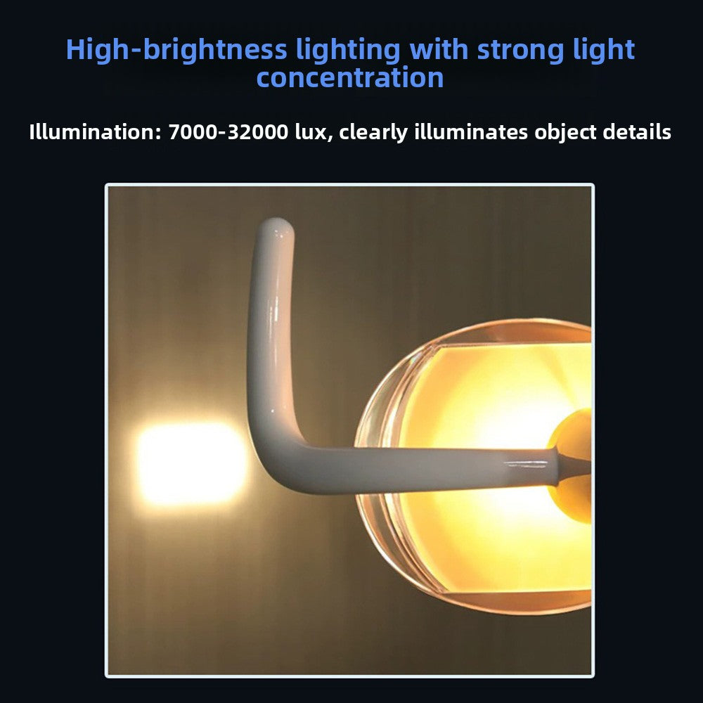 Dental Unit Halogen Exam Lamp, 7000-32000 LUX, High CRI 95%, Adjustable Spot Size for Clinic Use