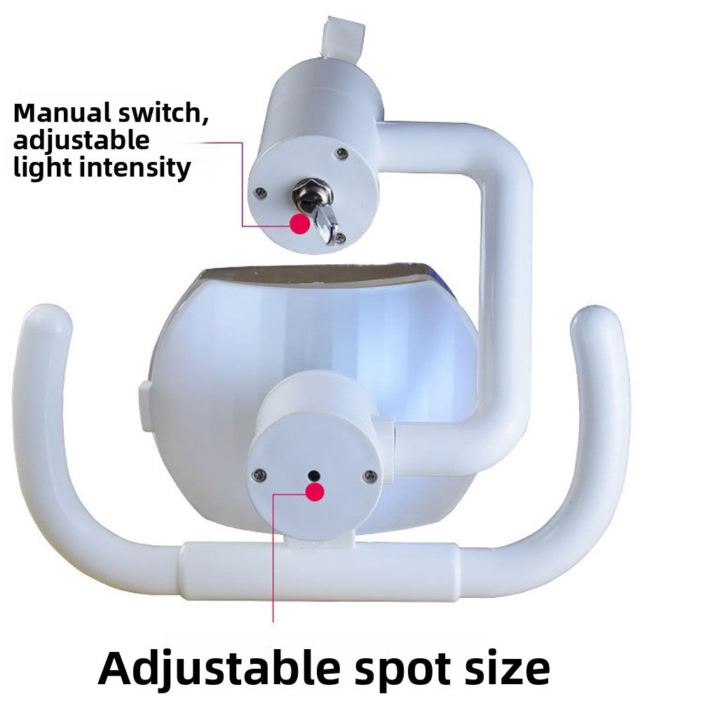 Dental Unit Halogen Exam Lamp, 7000-32000 LUX, High CRI 95%, Adjustable Spot Size for Clinic Use